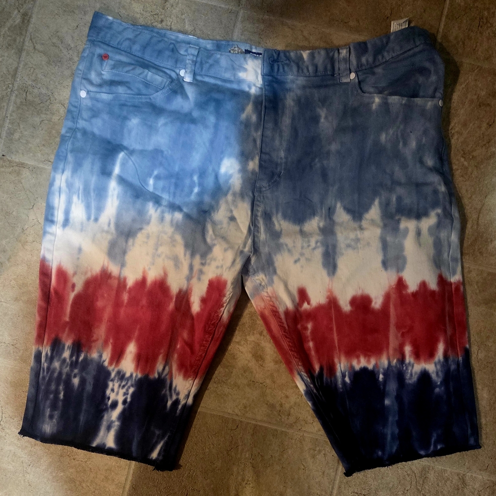 Stylish Tie-Dye Jean Shorts for Men